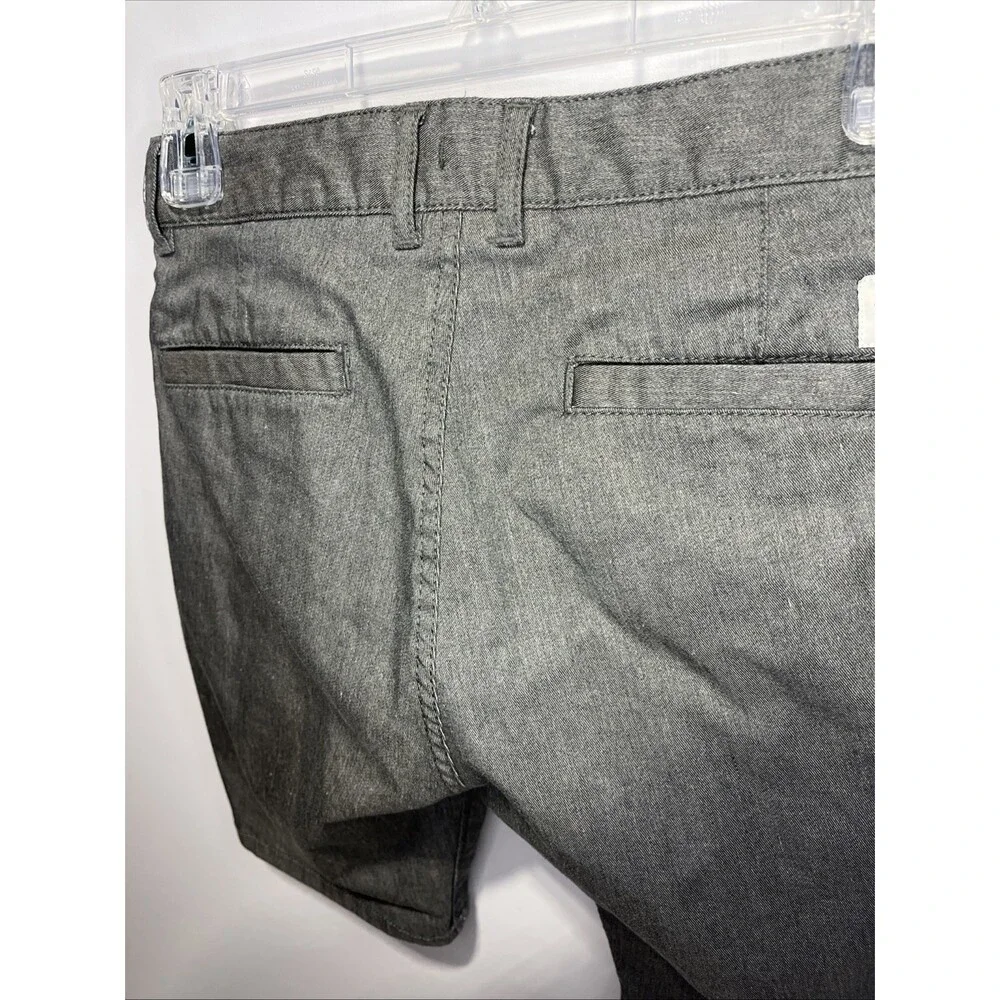 NEW Quicksilver gray shorts Everyday Union Stretch boys Size 8 Button + Zipper